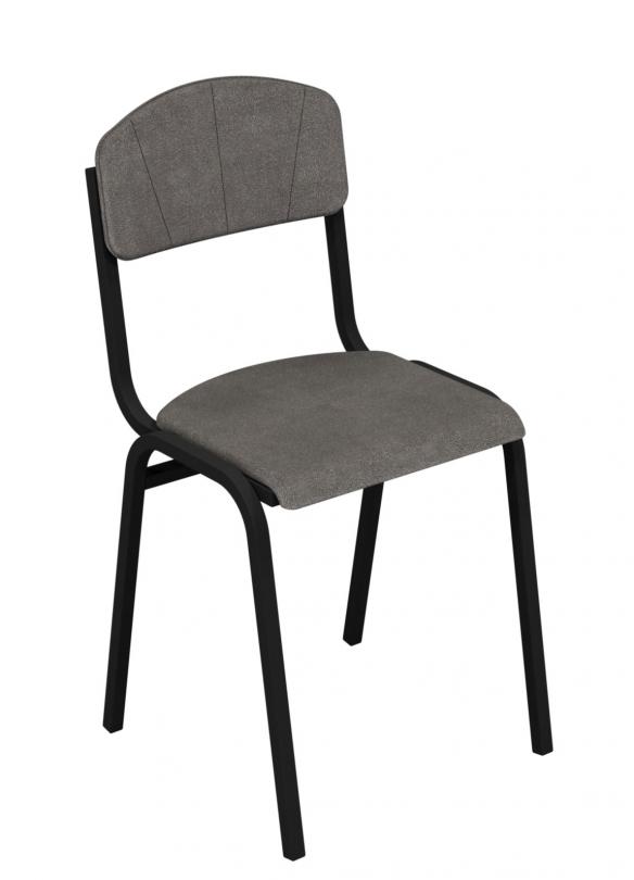 Стілець учнівський, напівм’який, ростова група №6, АНШАР ГРУП (0222), 430х470х840 мм, спинка та сидіння – тканина, каркас–металева квадратн.труба, 20х20х1,2мм